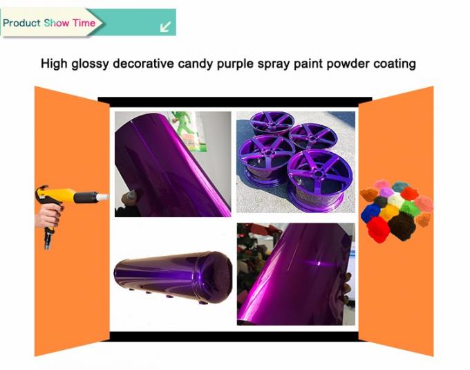Polvo púrpura coating.jpg de la pintura de espray del alto caramelo decorativo brillante 212