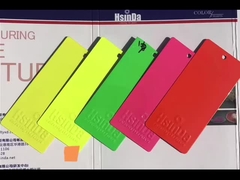 Pintura de poliéster epoxi con revestimiento en polvo personalizado de interior con fluorescencia clara