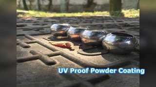 Revestimiento en polvo duradero Acabado exterior resistente a los rayos UV