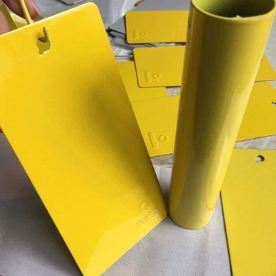 Alta superficie de metal amarilla de la pintura de la capa del polvo del poliéster del epóxido del lustre
