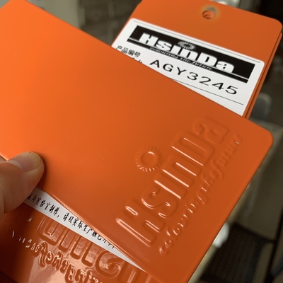 Revestimiento en polvo electrostático de color naranja de poliéster epoxi para bastidores