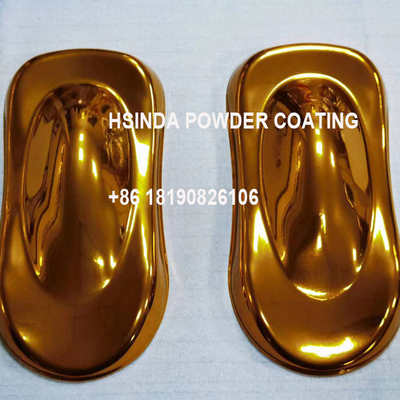 Color dorado cromado Brillante Brillo Electrostático Pintura de pulverización en polvo