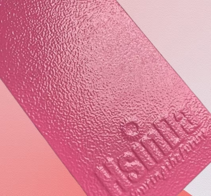 Revestimiento en polvo rosado para ocultar imperfecciones y durabilidad de diseños artísticos Productos de equipos industriales