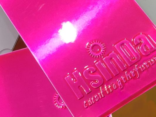 Recubrimiento en polvo de caramelo rosa termofijable de alto brillo para acentos decorativos