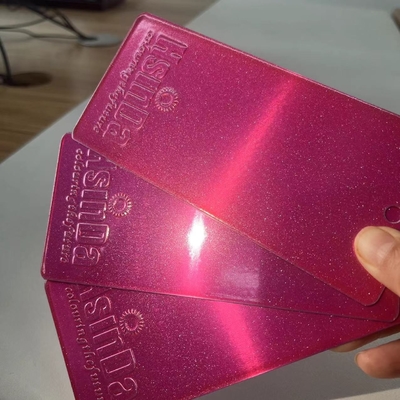 Revestimiento en polvo de poliéster rosa brillante para electrodomésticos interiores de automóviles resistente a los rayos UV y a la humedad