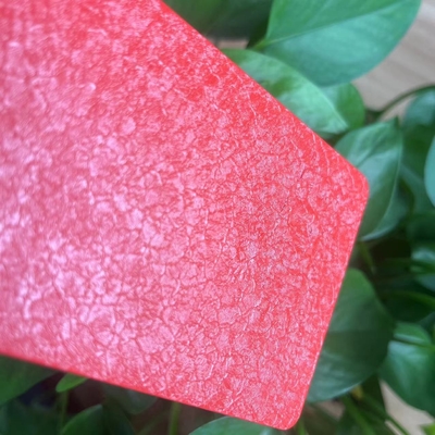 Revestimiento en polvo de estado Ral3020 Piel de lagarto rojo Alligator Finish UV Electrostático para 1000hr de humedad Metal industrial