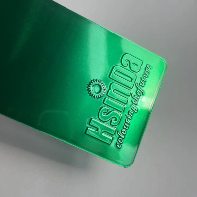 Cobertura de polvo brillante verde dulce Efecto suave Limpieza fácil para piezas de automóviles Pintura de piano
