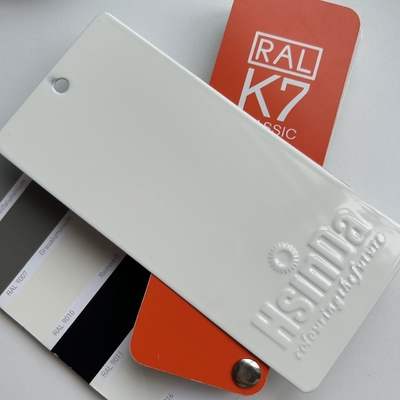 RAL 9010 Pintura de recubrimiento en polvo electrostático liso y brillante de color blanco puro para chapa metálica