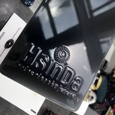 Revestimiento en polvo termoestable de poliéster epoxi Superficie lisa Efecto espejo negro