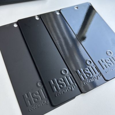 Revestimiento en polvo electrostático negro RAL9005 personalizado con acabado mate brillante y curado a 180-200 °C