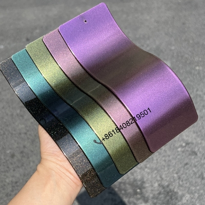 Recubrimientos de polvo termoendurecibles especiales metalizados, bonderizados, bronce cromado, brillante, micáceo, fluorescente, nacarado, transparente