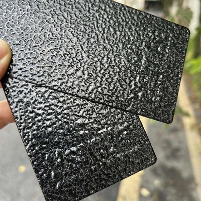 Recubrimiento en polvo negro plateado con textura de martillo para aplicaciones de pulverización electrostática en color personalizado, resistente a la corrosión y a los rayos UV
