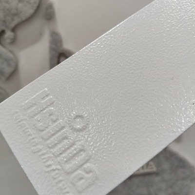 Texturas de arrugas blancas Polvo de poliéster para revestimiento de metal 60-80um